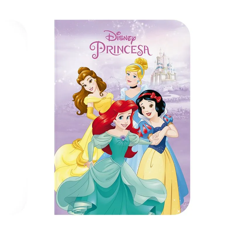 Caderno Universitário Brochura Culturama Light Disney Princesas 1 Matéria 80 Folhas