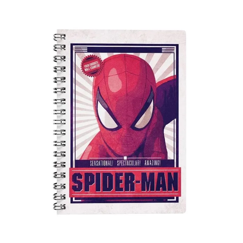 Caderno Universitário Capa Dura Marvel Spider-Man 80 Folhas Culturama Pautado 56g/m² Caderno Universitário Capa Dura 1 Matéria Marvel Spider-Man - School Basics