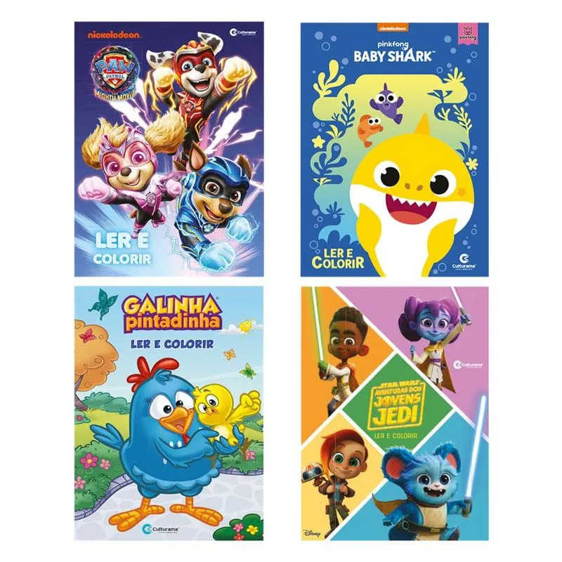 Ler e Colorir Multilicencas Sortido 4 Capas