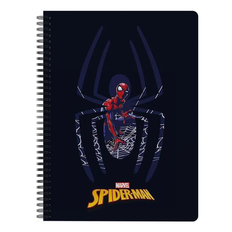 Caderno Singular Universitário 1 Matéria Homem-Aranha - Azul 80 Folhas - Culturama