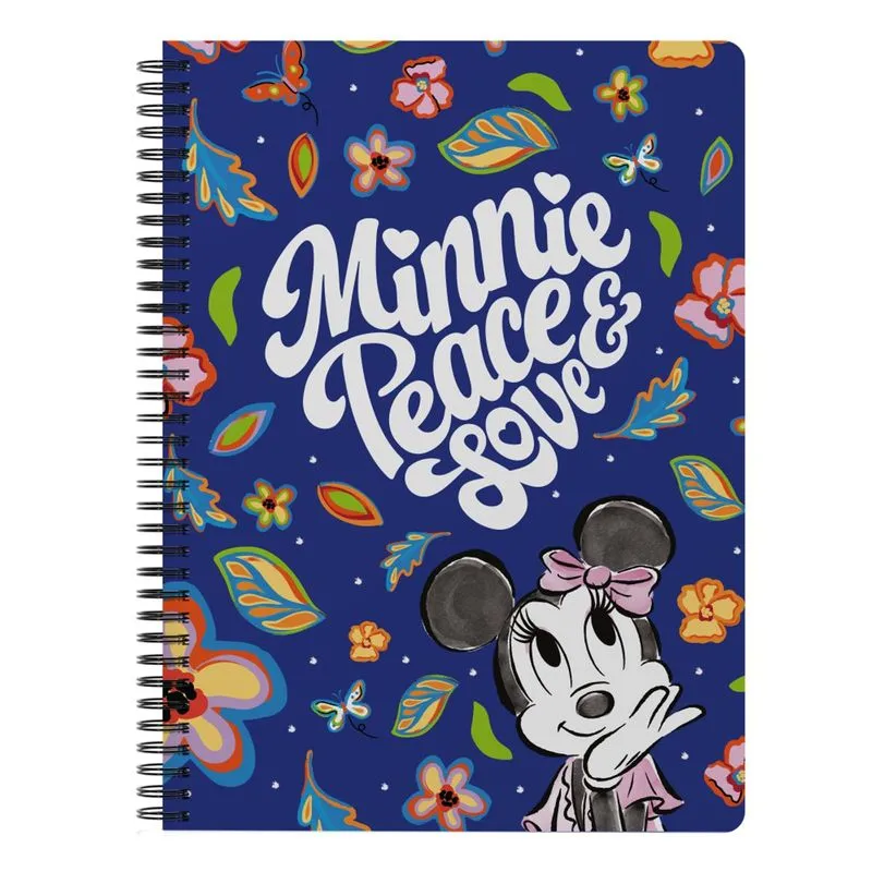 Caderno Singular Universitário 10 Matérias Minnie - Flores 160 Folhas - Culturama