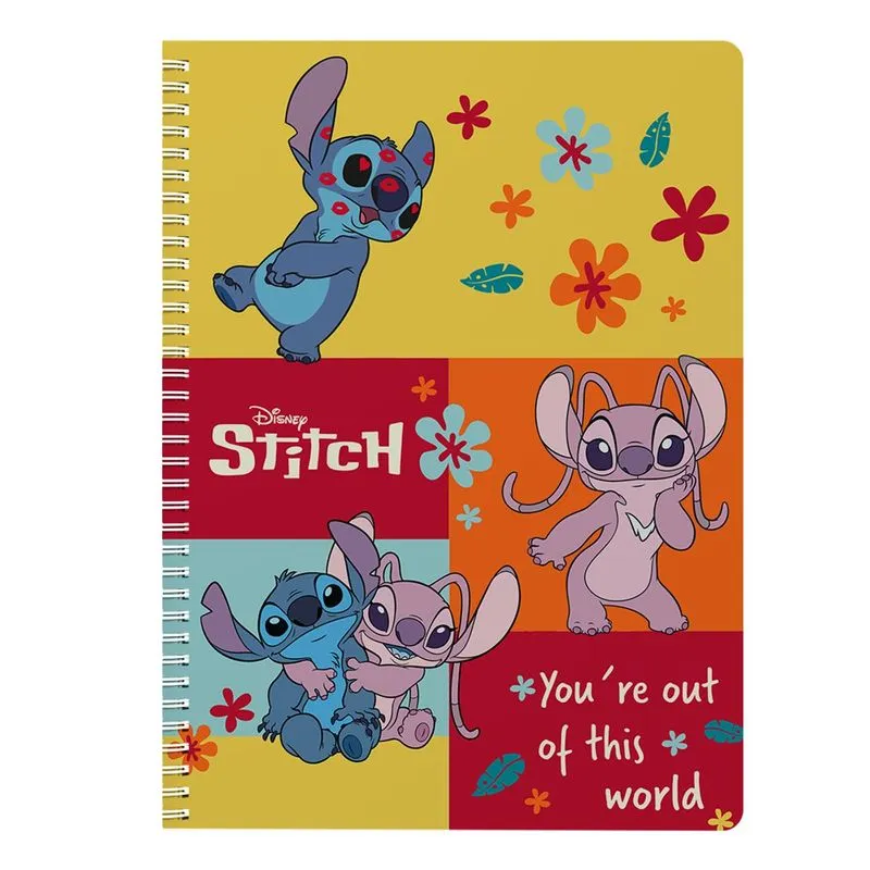 Caderno Singular Universitário 10 Matérias Stitch E Angel - Culturama