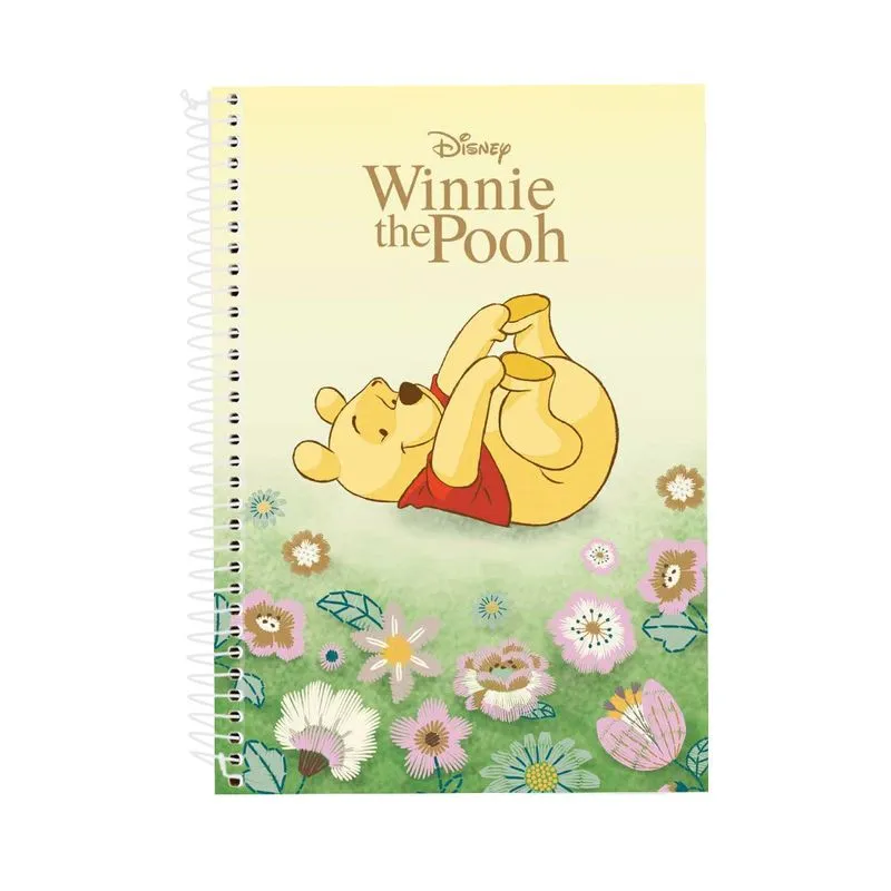 Caderno Universitario 1 Materia Pooh Flores - Culturama