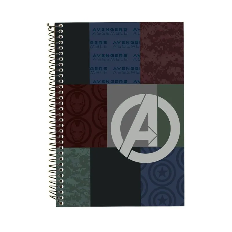 Caderno Universitario 10 Materias Vingadores - Culturama