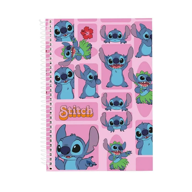 Caderno Culturama Stitch e Angel Sortido 80 Folhas CADERNO CULTURAMA STITCH E ANGEL SORTIDO