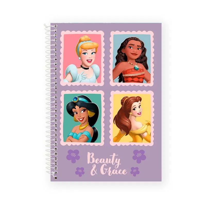 Caderno Universitário 1 Matéria Princesas Magia Sortido - Culturama