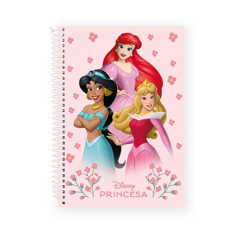 Caderno Universitário 10 Matérias Pricesas Flower Sortido - Culturama