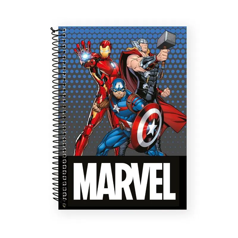 Caderno Universitário 10 Matérias Vingadores Avante Sortido - Culturama