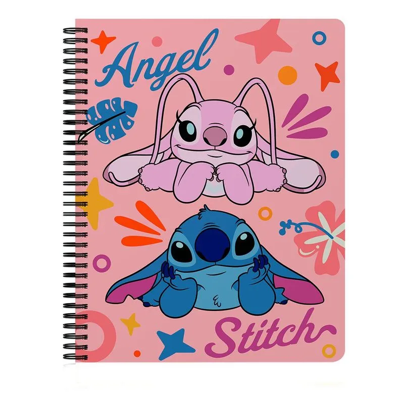 Caderno Singular Universitário 1 Matéria Stitch E Angel Tropical - Culturama