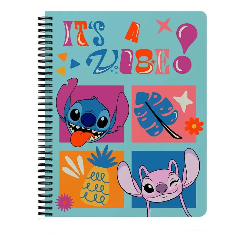 Caderno Singular Universitário 10 Matérias Stitch E Anfel Vibe - Culturama