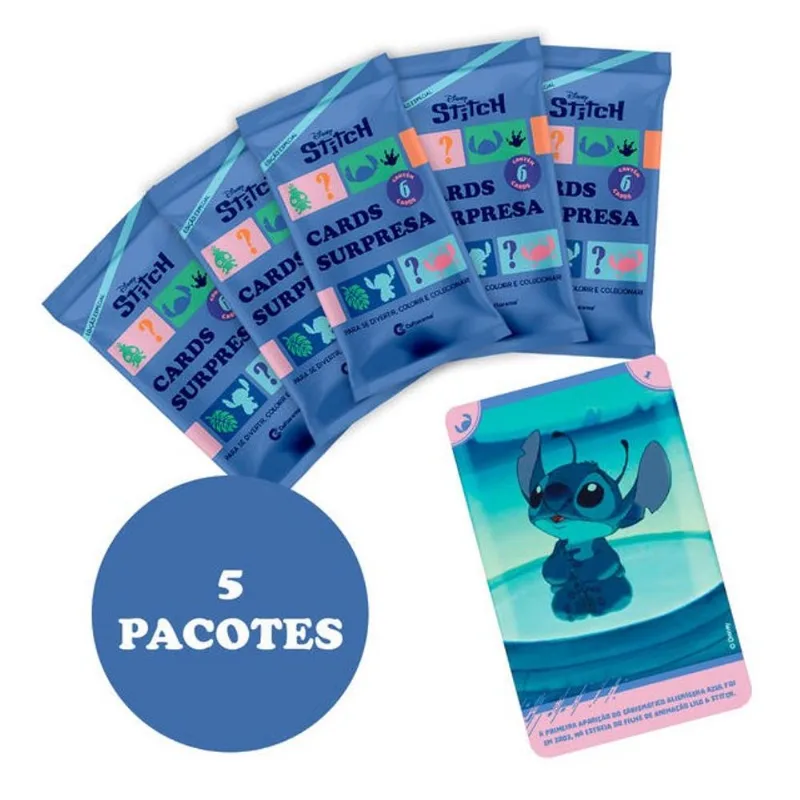 KIT CARDS STITCH COM 5 PACOTES