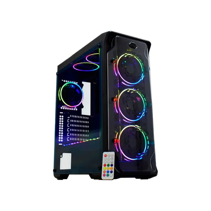 Gabinete ATX - K-Mex Gamer Trooper CG-01B1-Dark Trooper - Preto