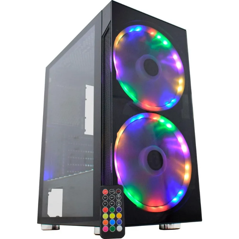 Gabinete Gamer K-Mex Anjo De Combate 2 Fan Led Argb + Fita - K-mex