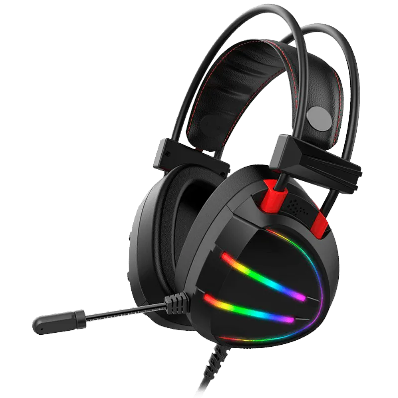 Headset Gamer KMEX AR70 7.1 Virtual Surround USB Preto