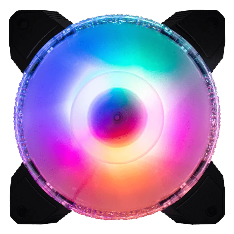 COOLER FAN K-MEX AF-CAJ1 DIAMOND STAR 120MM MULTICOLOR - K-mex