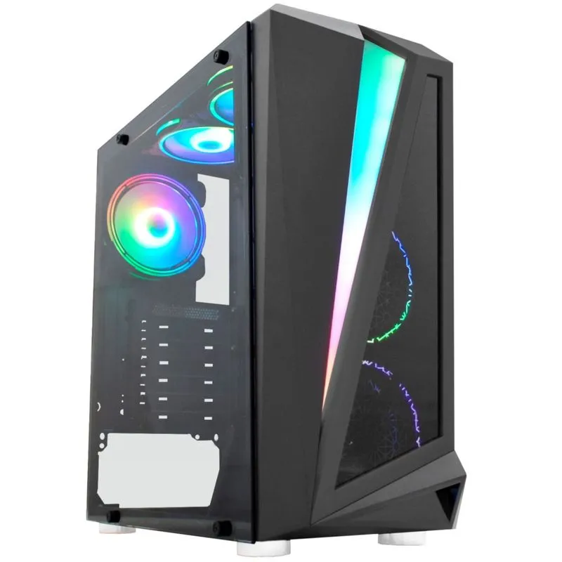 Gabinete ATX - K-Mex Black Hawk - CG-05QI - Preto