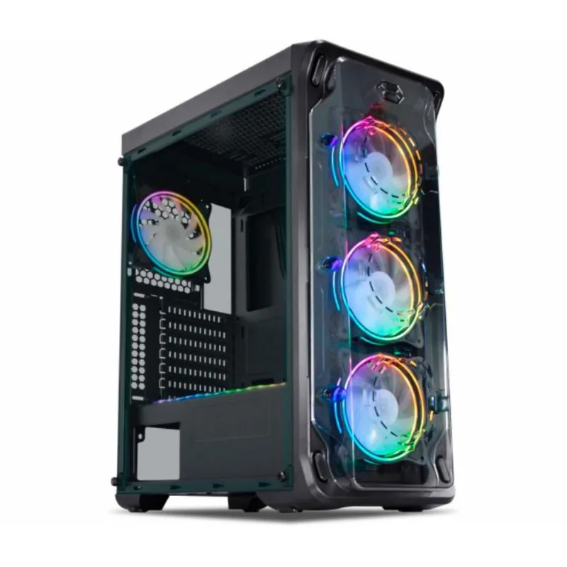 Gabinete Gamer K-Mex Trooper - Com Fita Led Rgb - Cg-A1B1 - K-mex