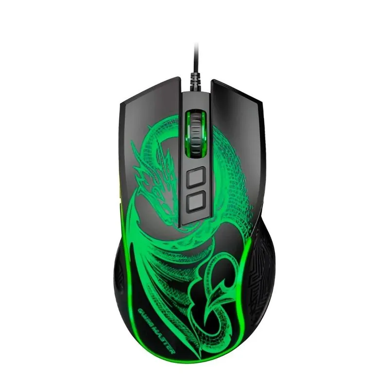 Mouse Gamer K-mex Mgl337 Dragão - 6200dpi - Led - 6 Botões - Mgl337us001cb0x