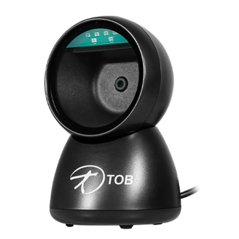 Leitor De Código De Barras Tob823 Leitura 1d E 2d Sensor Cmos Preto
