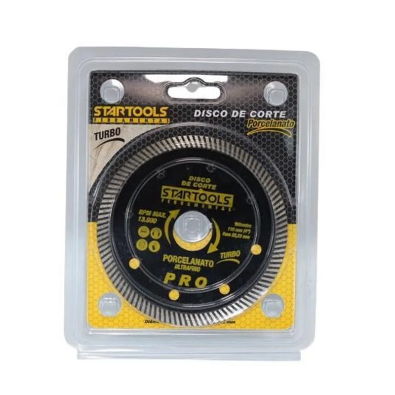 Disco Turbo Corte Porcelanato E Cerâmica 110Mm 4'' Furo
