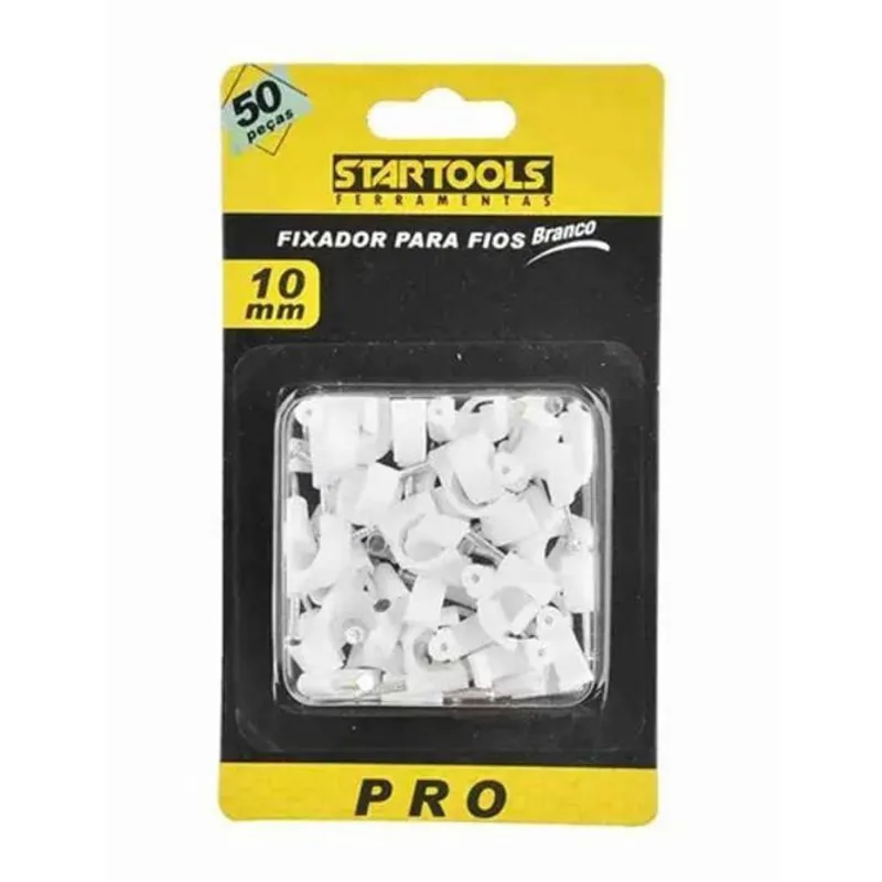 Fixador De Cabos E Fios 10Mm Pacote C/50 Un - Startools
