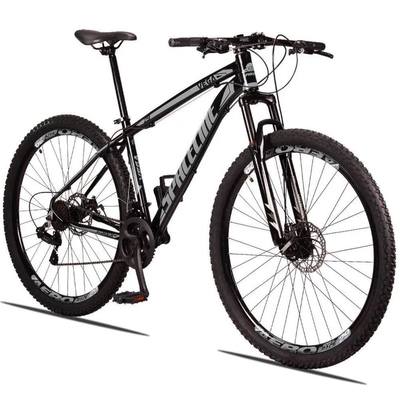 Bicicleta 29 Spaceline Vega 21v Preto+cinza