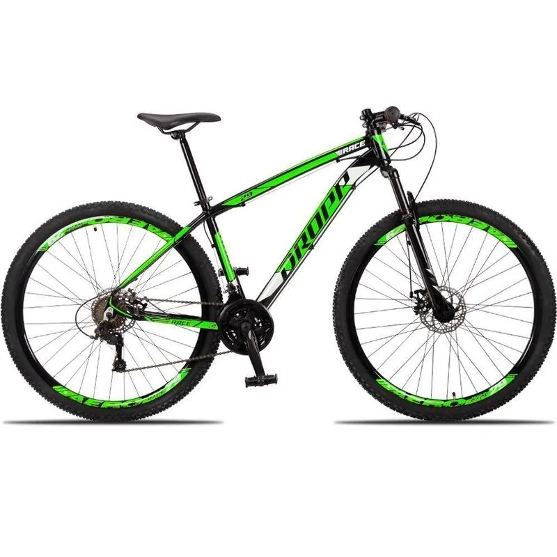 Bicicleta 29 Dropp Race 21 Marchas Preto+verde