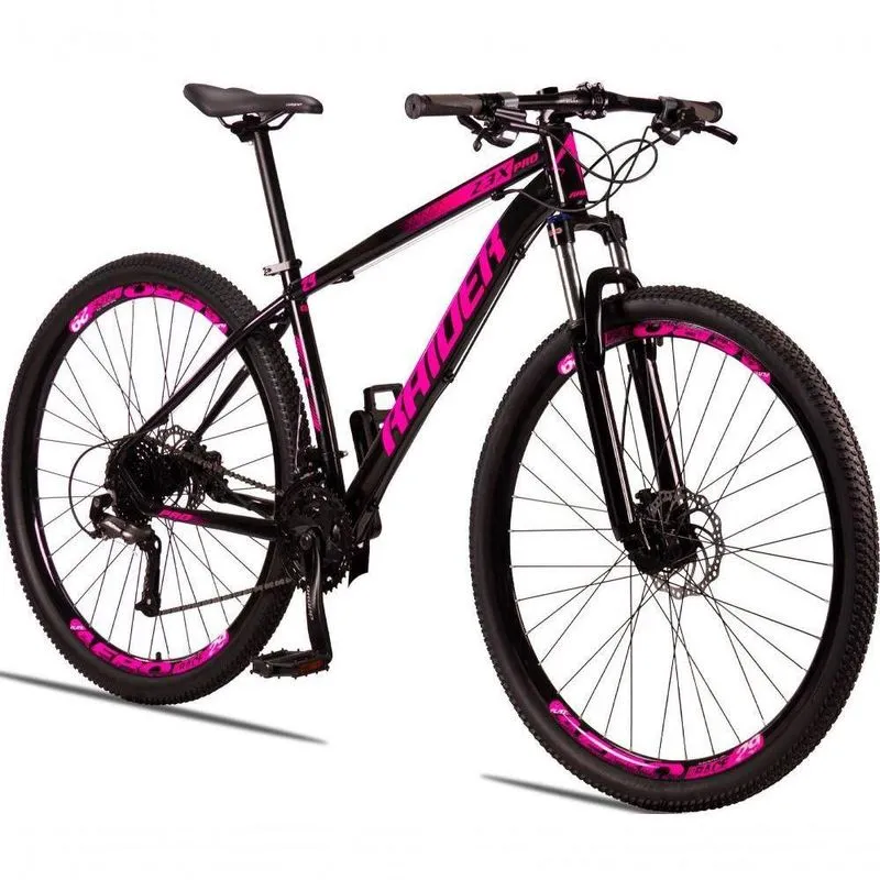 Bicicleta 29 Raider Z3x Pro 27v Preto + rosa