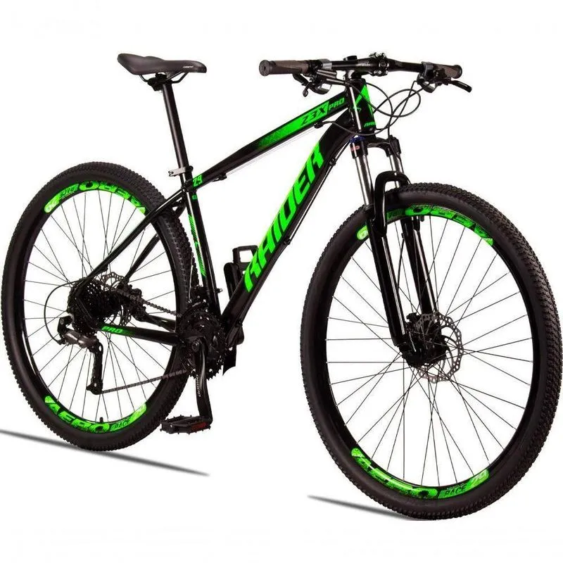 Bicicleta 29 Raider Z3x Pro 27v Preto + verde