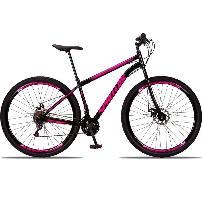Bicicleta 29 Spaceline Vênus Aço 21 Marchas Freio a Disco