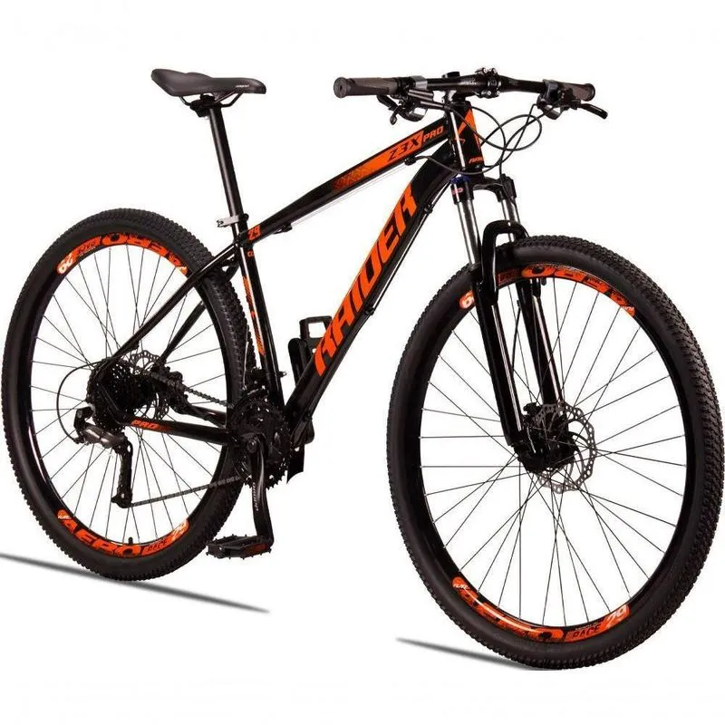 Bicicleta 29 Raider Z3x Pro 27v Preto + laranja