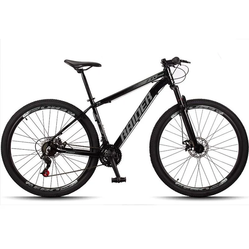 Bicicleta 29 Raider Z3X Pro 21V Freio a Disco e Suspensão Quadro Alumínio mtb