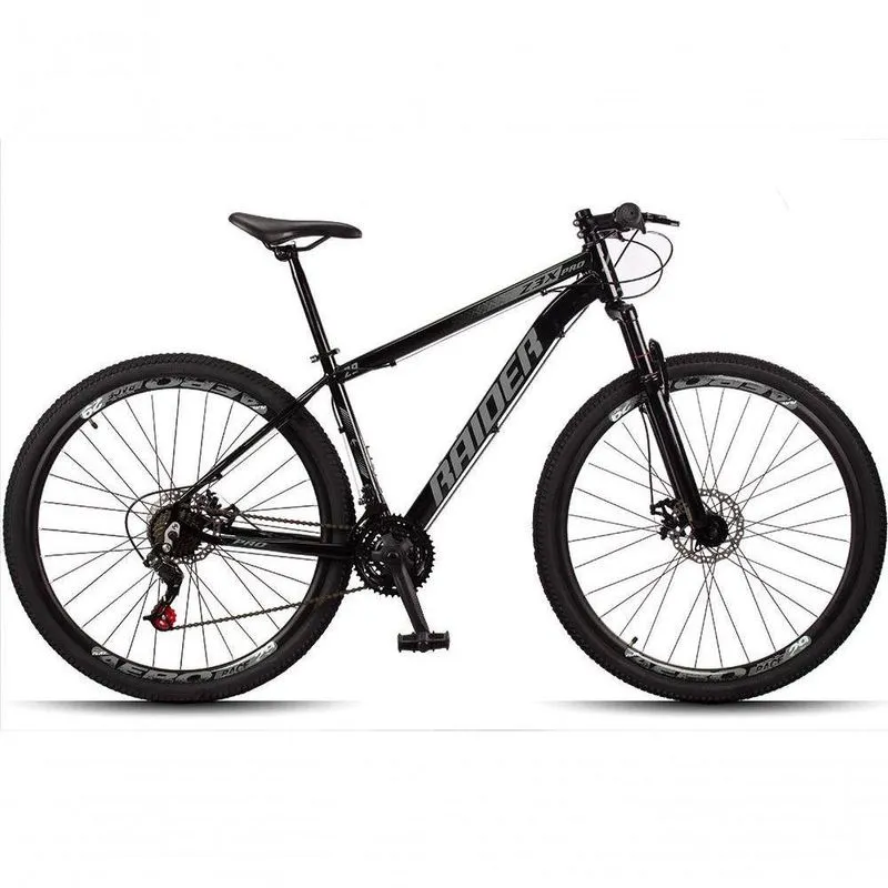 Bicicleta 29 Raider Z3x Pro 21v Preto + cinza