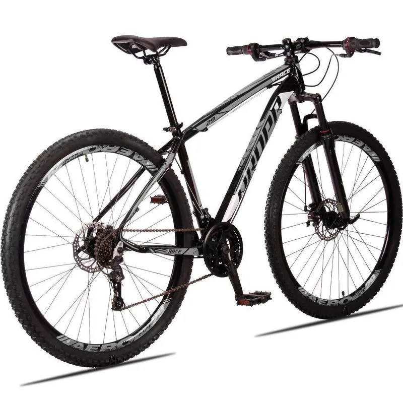 Bicicleta 29 Dropp Race 21V Freio Disco Preto + Cinza