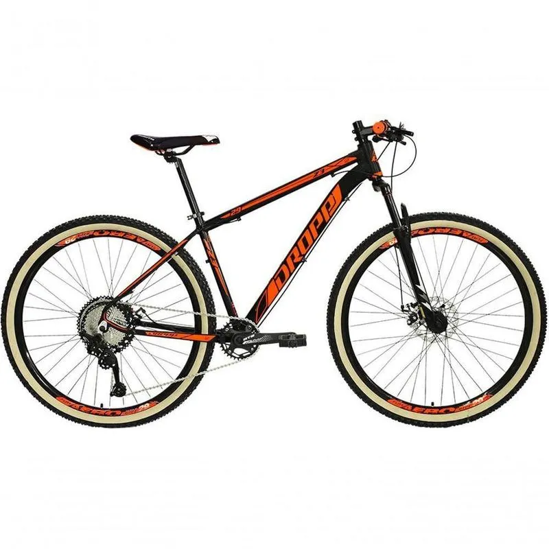 Bicicleta 29 Dropp Z3 12v Kit Gts Freio A Disco Preto + laranja