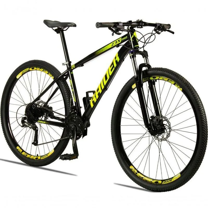 Bicicleta 29 Raider Z3X Pro 27V Preto+Amarelo