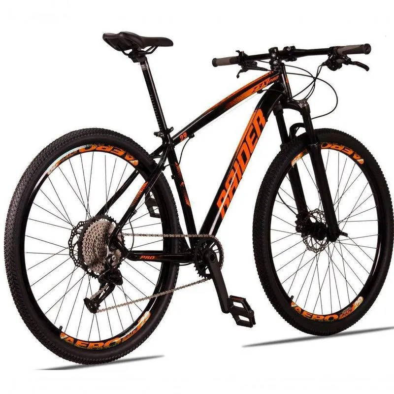 Bicicleta 29 Raider Z3X Pro 12V Preto + Laranja