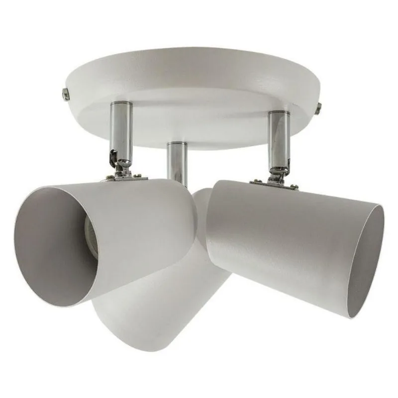 Spot De Sobrepor New Short Triplo Direcionável 3xmr16 Branco Llum
