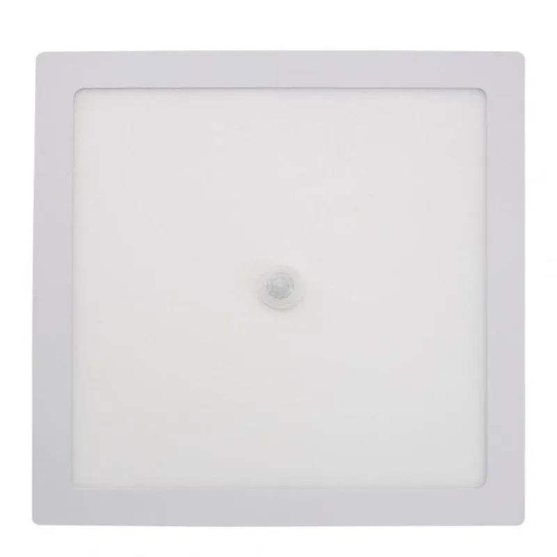 Painel Motion Sensor De Embutir Slim Led Quadrado 24w bivolt Rlms22246bc Bronzearte Branco