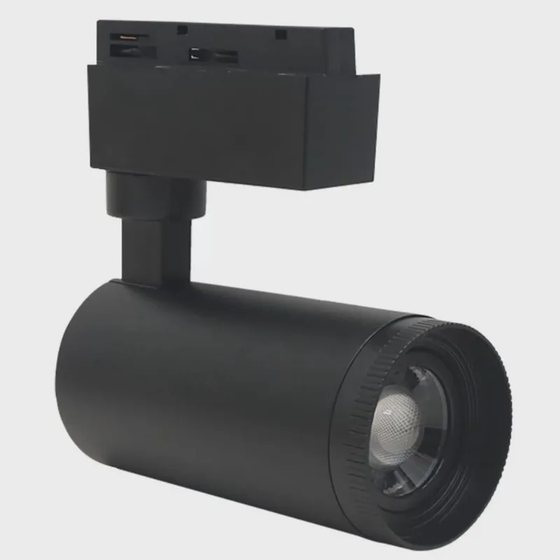 Spot Led 20w P/trilho Eletrificado Aluminio Zoom Ajuste Foco Preto