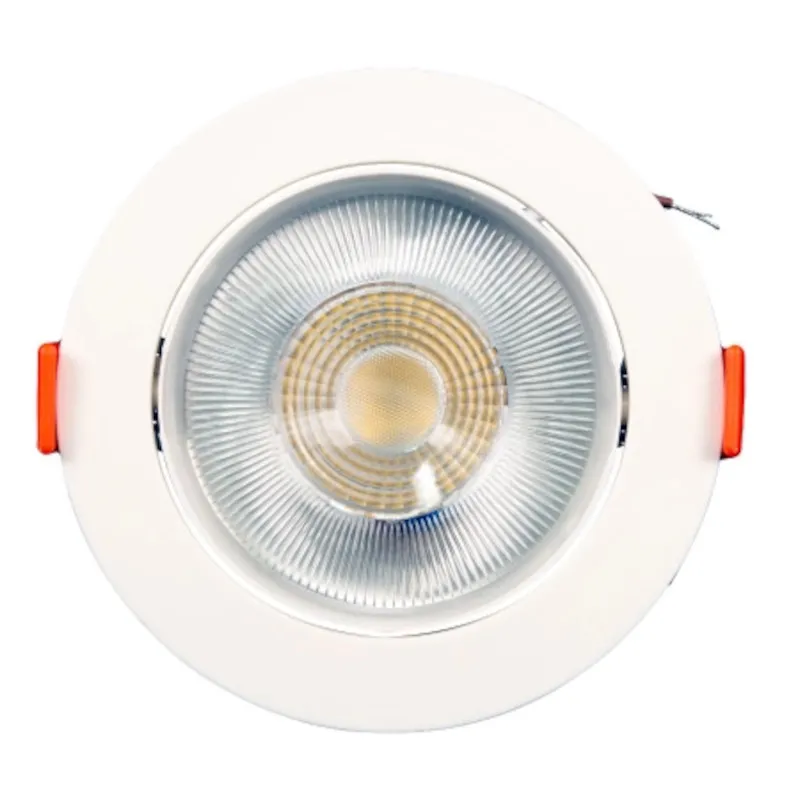 Embutido Ar70 Branco Face Plana Plast. Redondo