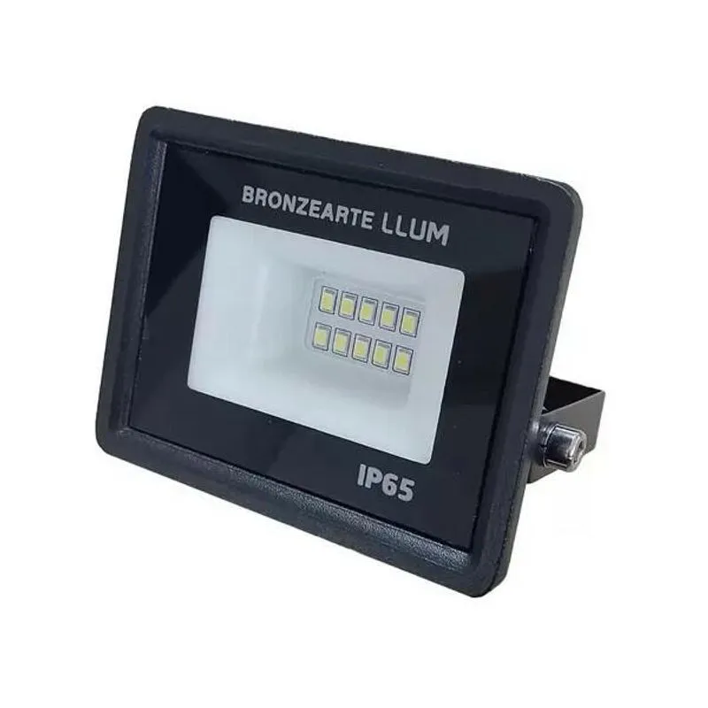 Refletor de Led Deep Fit 10W Luz Verde Bivolt Preto BRONZEARTE REFLETOR LED 10W VERDE BRONZEARTE PRETO BIVOLT