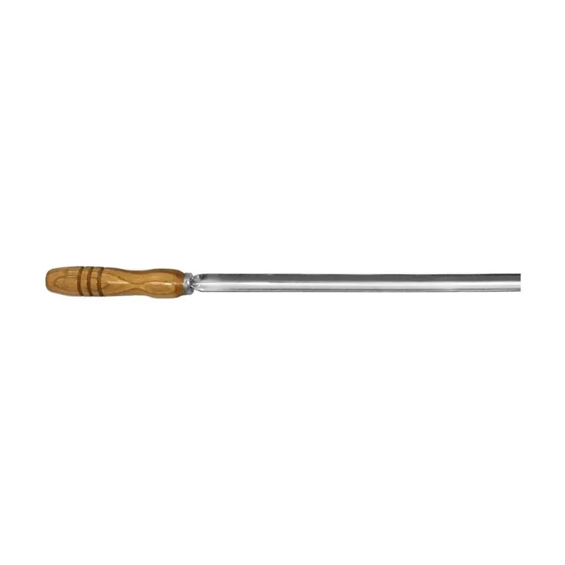 Batedor De Sal/mexedor De Brasa Inox 60cmx1,5mm - Cabo 15 Cm