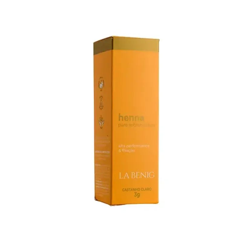 Kit Henna La Benig Marrom 1,5G