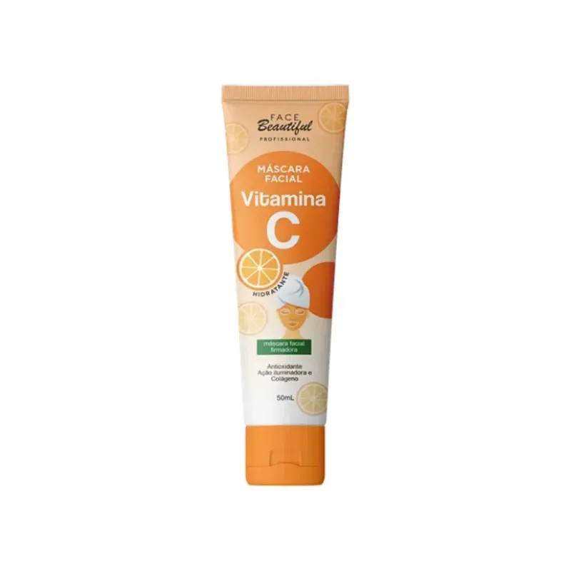 Máscara Facial Vitamina C Bisnaga 60ml - Face Beautiful (FB215)