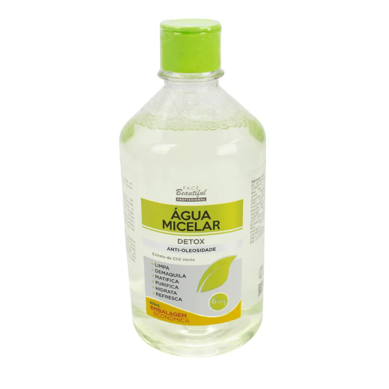 Água Micelar Detox 500 Ml Face Beautiful Único