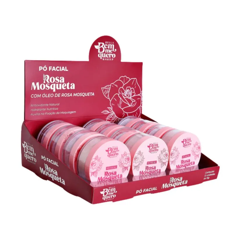 Pó Facial Rosa Mosqueta C/12 Unid - Bella Bem Me Quero (BMQ012)