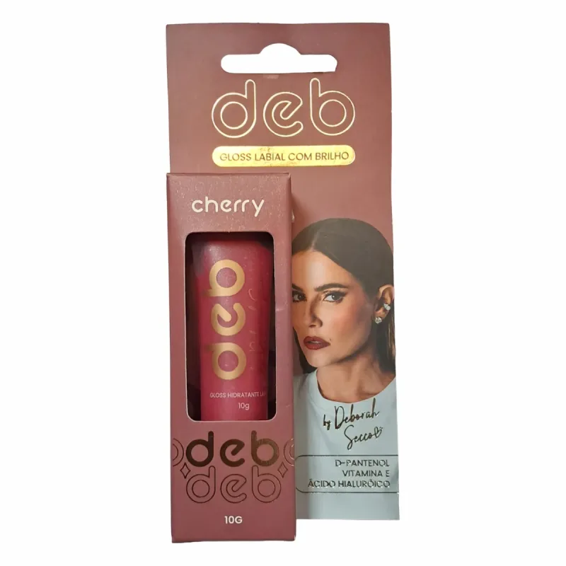 Gloss Labial Com Brilho Deb By Deborah Secco Cherry 10g Forever You - lojaparaisodarepublica