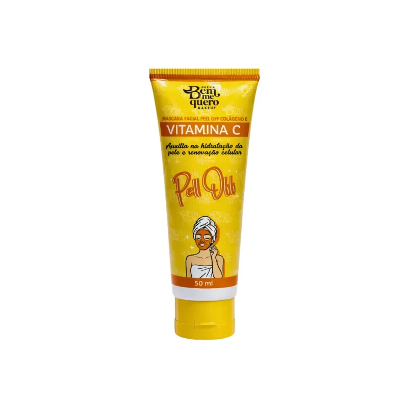 Máscara Facial Peel Off Colágeno e Vitamina C 50ml - Bella bem Me Quero
