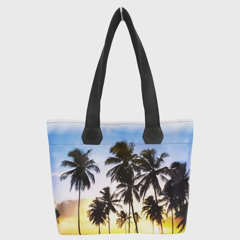 Bolsa Feminina Praia Impermeável Coqueiros Magicc Bolsas
